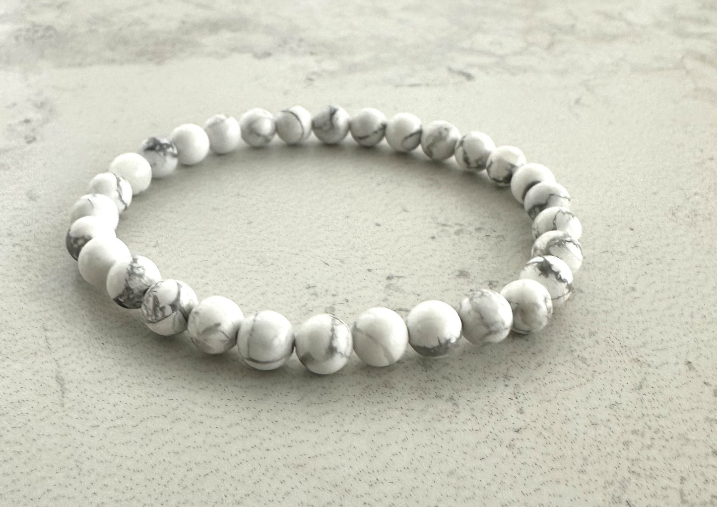 Howlite Peace Bracelet