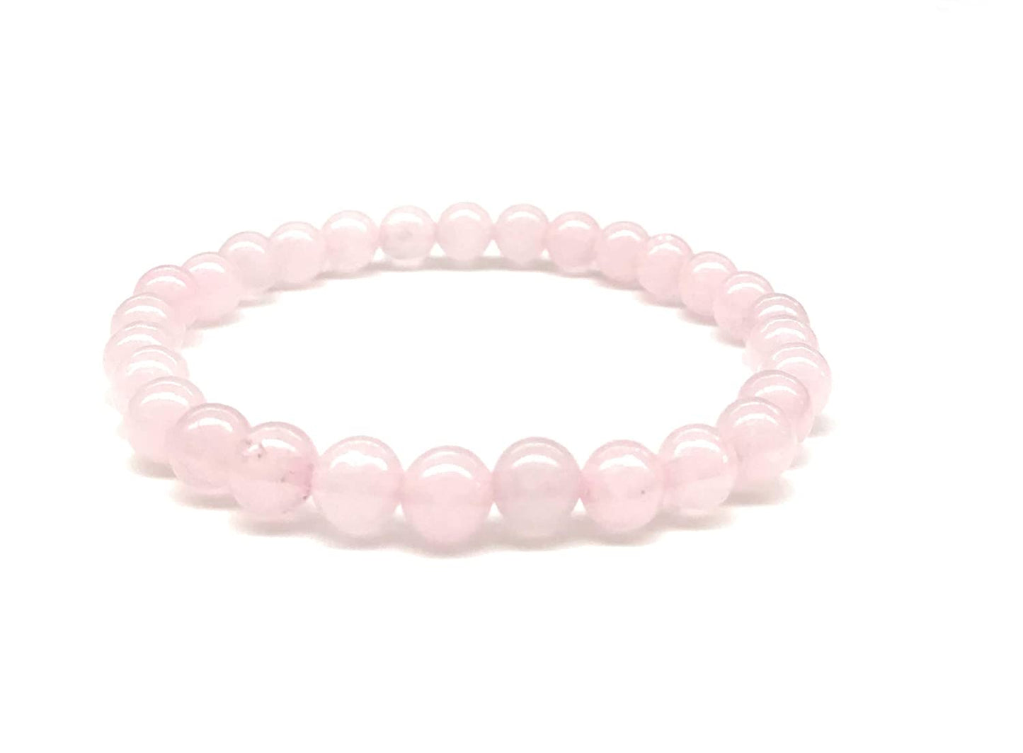 Rose Quartz Beaded Stretch Bracelet