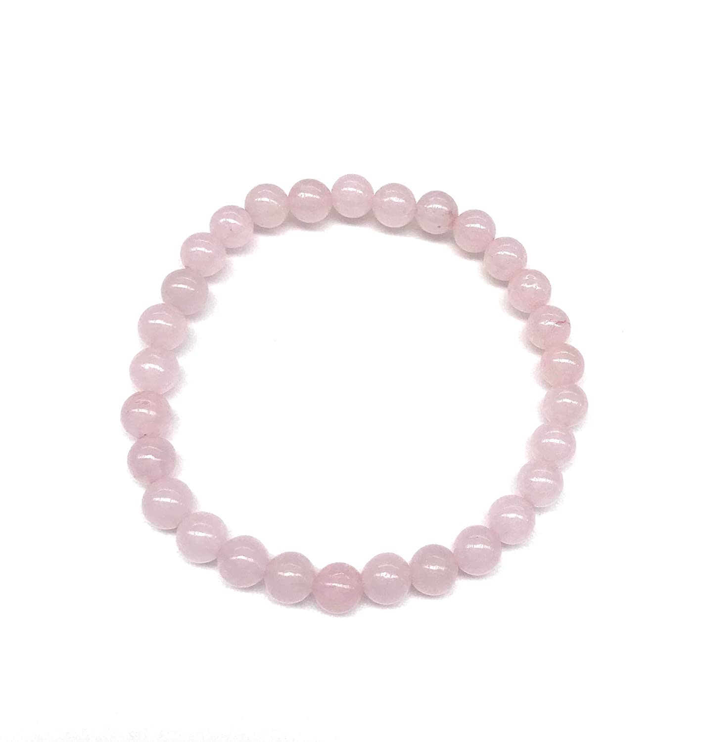 Rose Quartz Beaded Stretch Bracelet