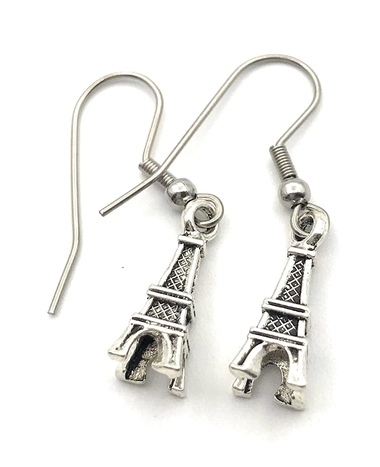 Eiffel tower earrings deals sterling silver