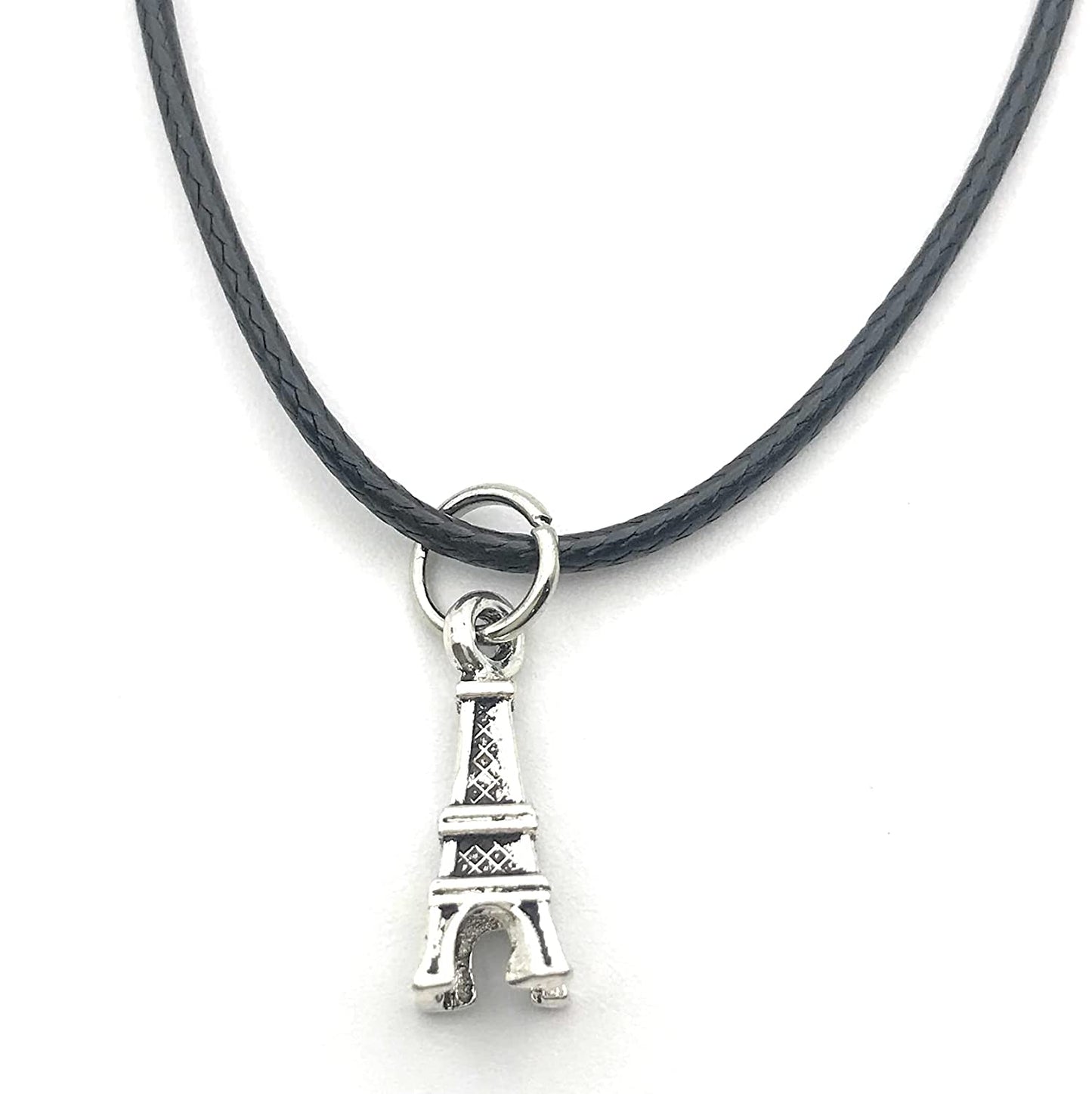 Eiffel Tower Cotton Cord Necklace from Scott D Jewelry Designs