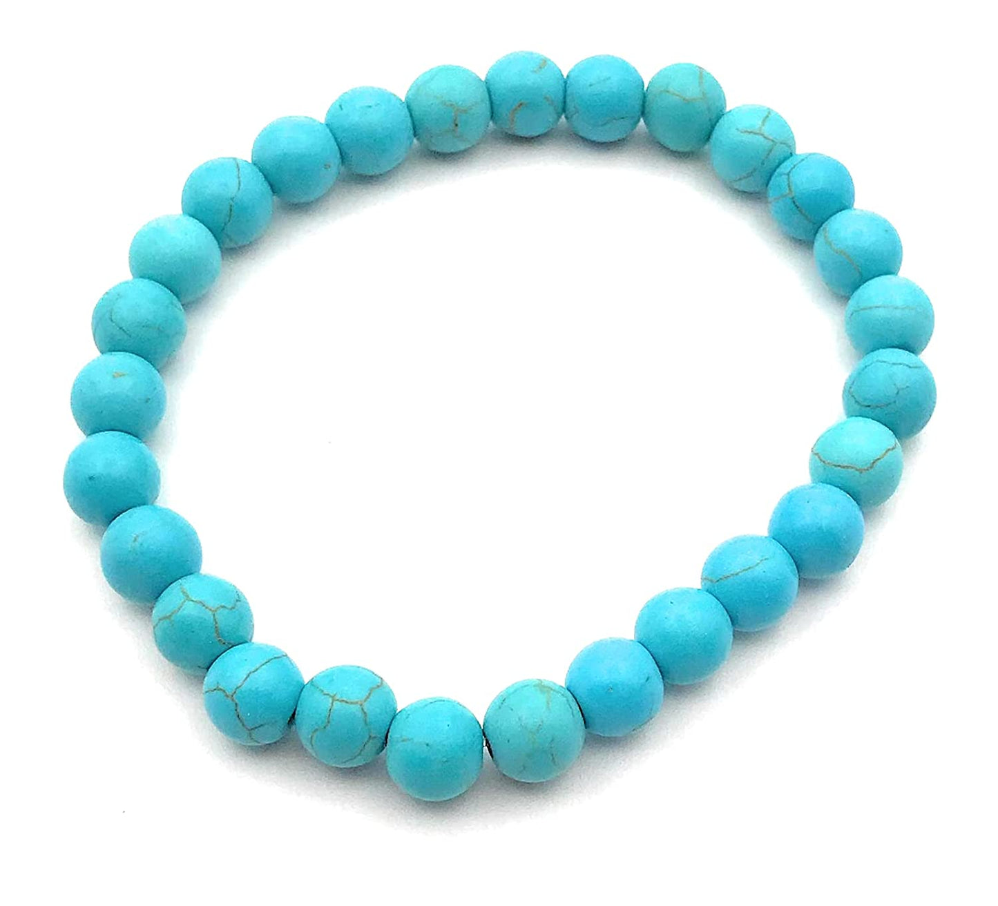 Blue Color Wooden Stretch Bracelet from Scott D Jewelry Designs