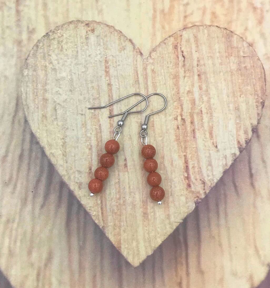 Goldstone Earrings