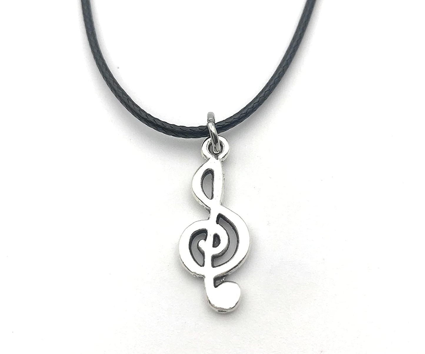 Treble G Clef Necklace from Scott D Jewelry Designs
